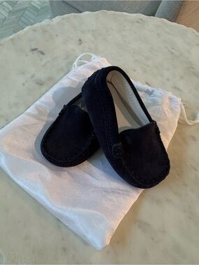 Tod’s Baby Suede Loafers in Black - Classic Slip EU 19